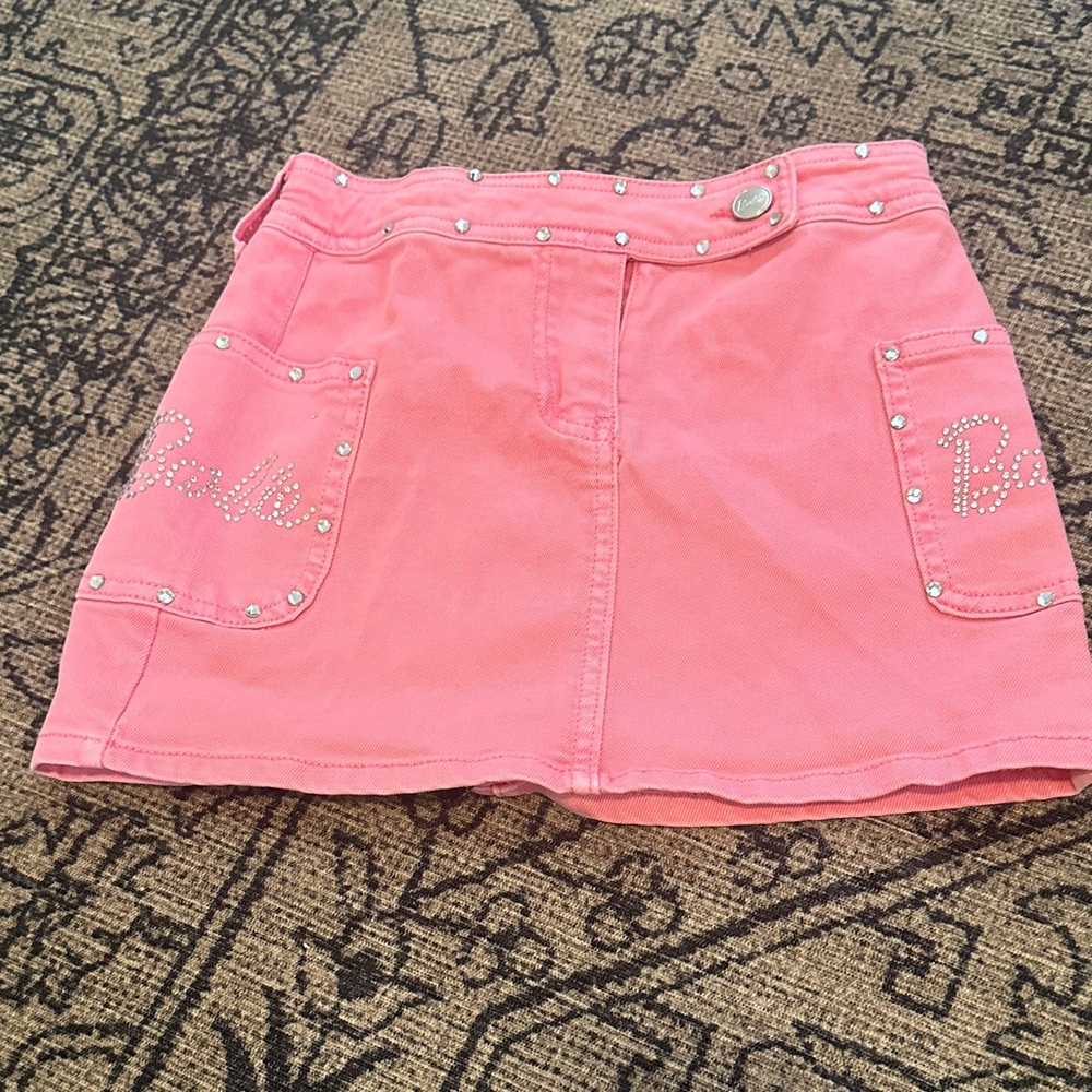 Forever 21 kids Barbie Pink Studded Skirt